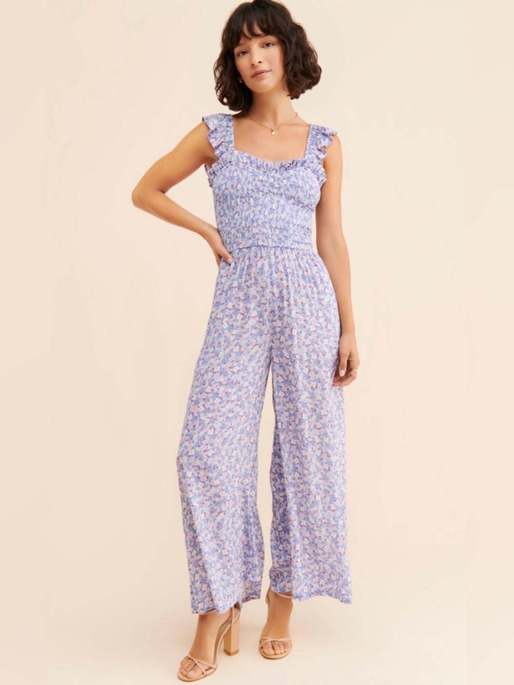 Anthropologie Yumi Kim Leanne Floral Jumpsuit Small